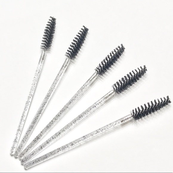 Set of 5 Glitter Eyelash & Eyelash Brushes - Picture 2 of 2